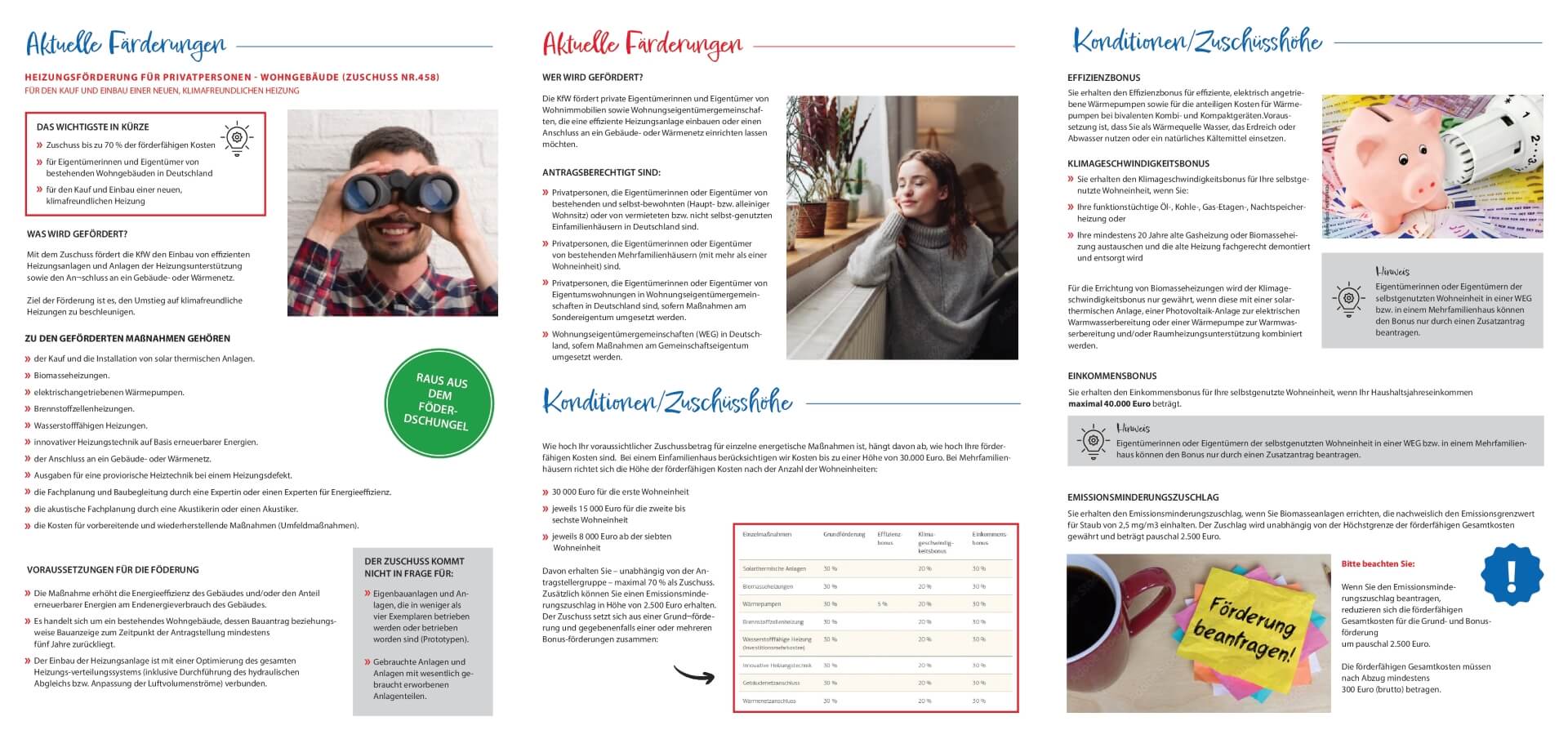 Heizungsförderung Flyer Seite 2